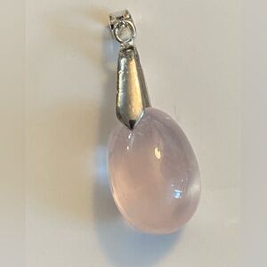 NEW Rose Quartz (Love stone) crystal gemstone FIRM (no chain)*